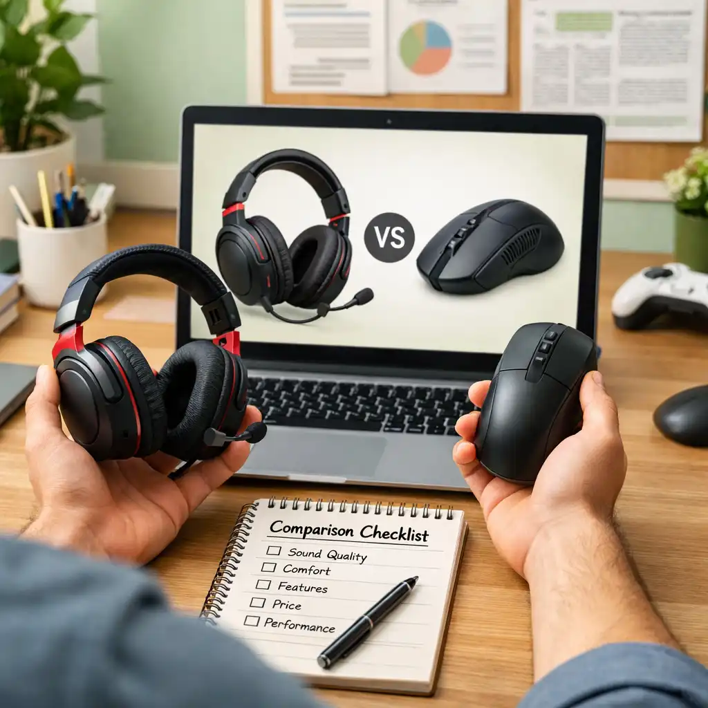 Zbliżenie na klawiaturę mechaniczną i mysz gamingową